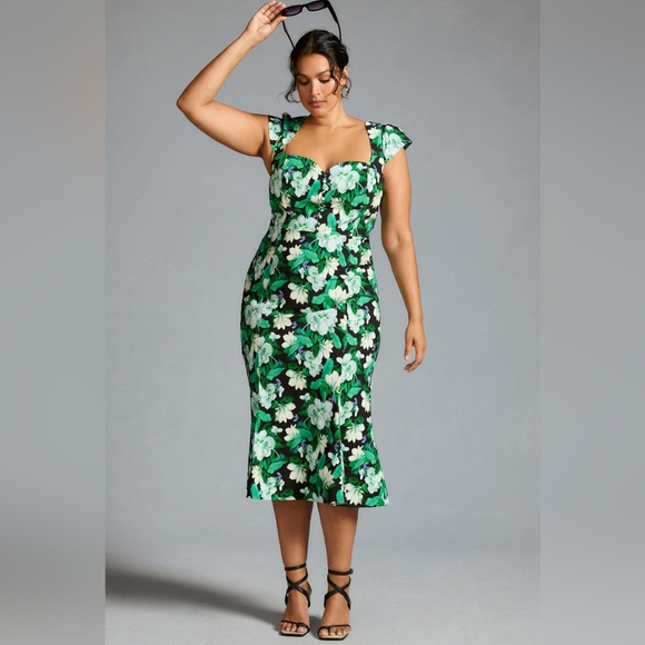 NWOT  Cecily Fit & Flare Sweetheart Dress by Maeve, Size L - Picture 3 of 6